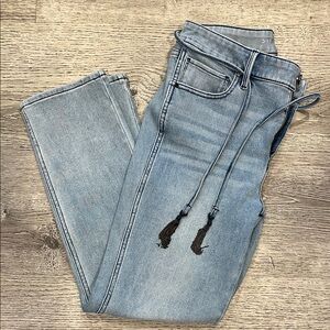 White House Black Market Light Blue High Rise Straight Leg Jeans Size 6